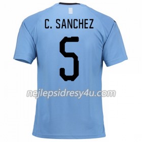 Fotbalový Dres Uruguay C.Sanchez 5 Domácí MS 2018